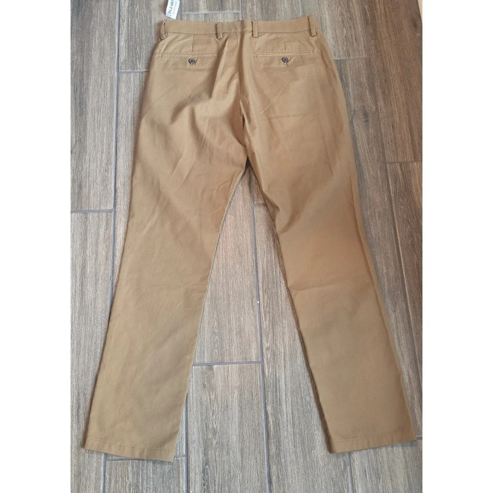 Old Navy Mens Ultimate Skinny Built-In Flex Chino Pants Tobacco Brown 31x32